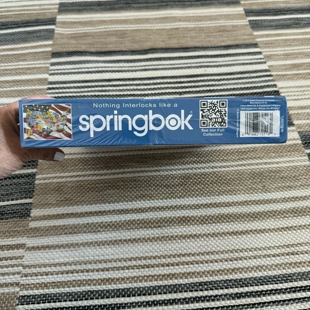 Springbok Family Puzzle States Plates 400 Pieces